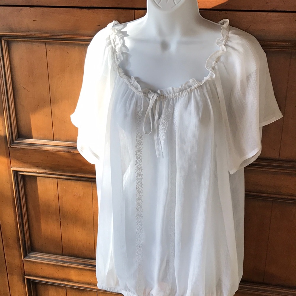 Torrid Semi-Sheer Blouse